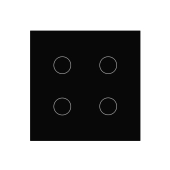 Wifi Smart 4 Gang Touch Switch Black