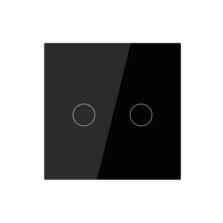 Wifi Smart 2 Gang Touch Switch Black
