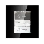 Wifi Smart LCD Display 3 Gang Wall Touch Switch Touch control with Tuya and Google home Alexa voice