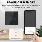 Wifi Smart Fan and Light Switch Digit Version Black
