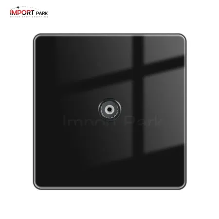 Full Glass Dish TV Socket Black image 1