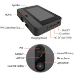 Wifi Wireless 1080P Video Doorbell Camera Tuya Smart Wifi Visual Door Bell and Video Intercom for Home Apartment