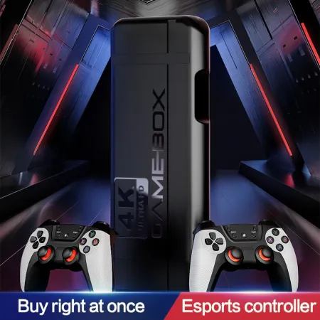 HDMI Dual Wireless Gamepad Support K9 game stick 4K Games Classic for PS1