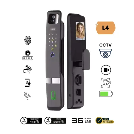 Tuya Wifi 3D facial recognition automatic app smart Door Lock with Camera