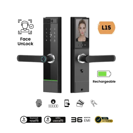L15 Exclusive Tuya Smart Face and Fingerprint Door Lock image 1