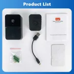 Tuya WiFi 1080P HD Video Doorbell Camera Wireless Waterproof IP55 Door Bell with Visual Intercom Camera