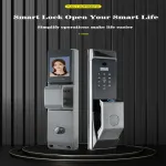 L25 WiFi Smart Door Lock with HD Peephole Camera & Biometric Access