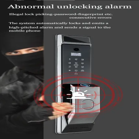 L25 WiFi Smart Door Lock with HD Peephole Camera & Biometric Access