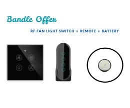 Fan-Light Switch + Remote + Battery