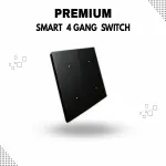 Premium Smart Wi-Fi 4 Gang Switch (Non-Touch) – Tuya, Smart life & Alexa Compatible