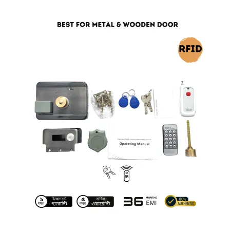 Automatic Electric RFID Card Door Lock can be used with Wooden and Metal doors image 1