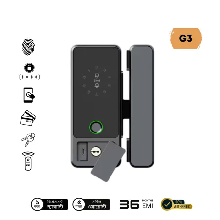 G3 High Accuracy Glass Door Tuya Wifi Smart Lock for Office image 1