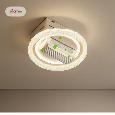 Remote Control Bladeless Ceiling Fan with Dimmable LED Light - FL01C image 1