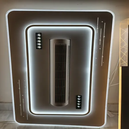 Bladeless Ceiling Fan with Dimmable LED Light with remote- WY3A image 1