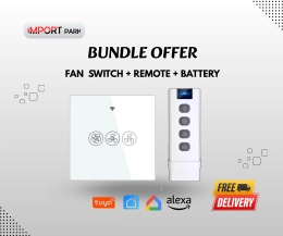 RF Fan Switch + Remote + Battery