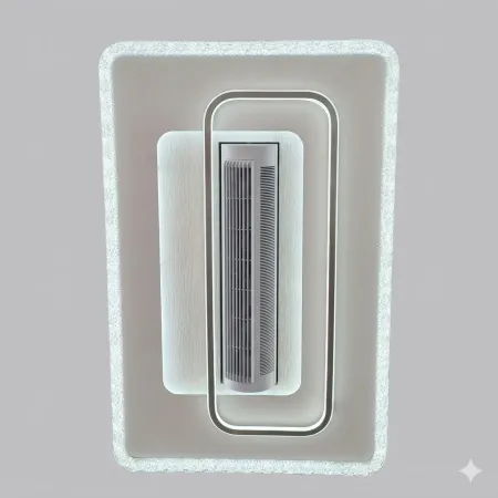 Bladeless Ceiling Fan with Dimmable LED Light with remote (IP-407) image 1